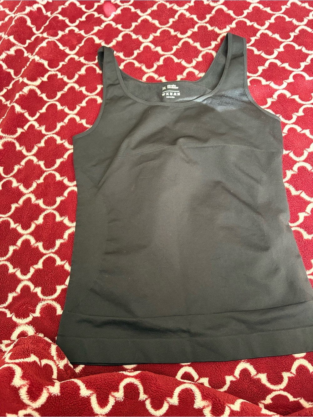 Plus Size 3XL Black Seamless Shapewear Compression Tank Top Cami